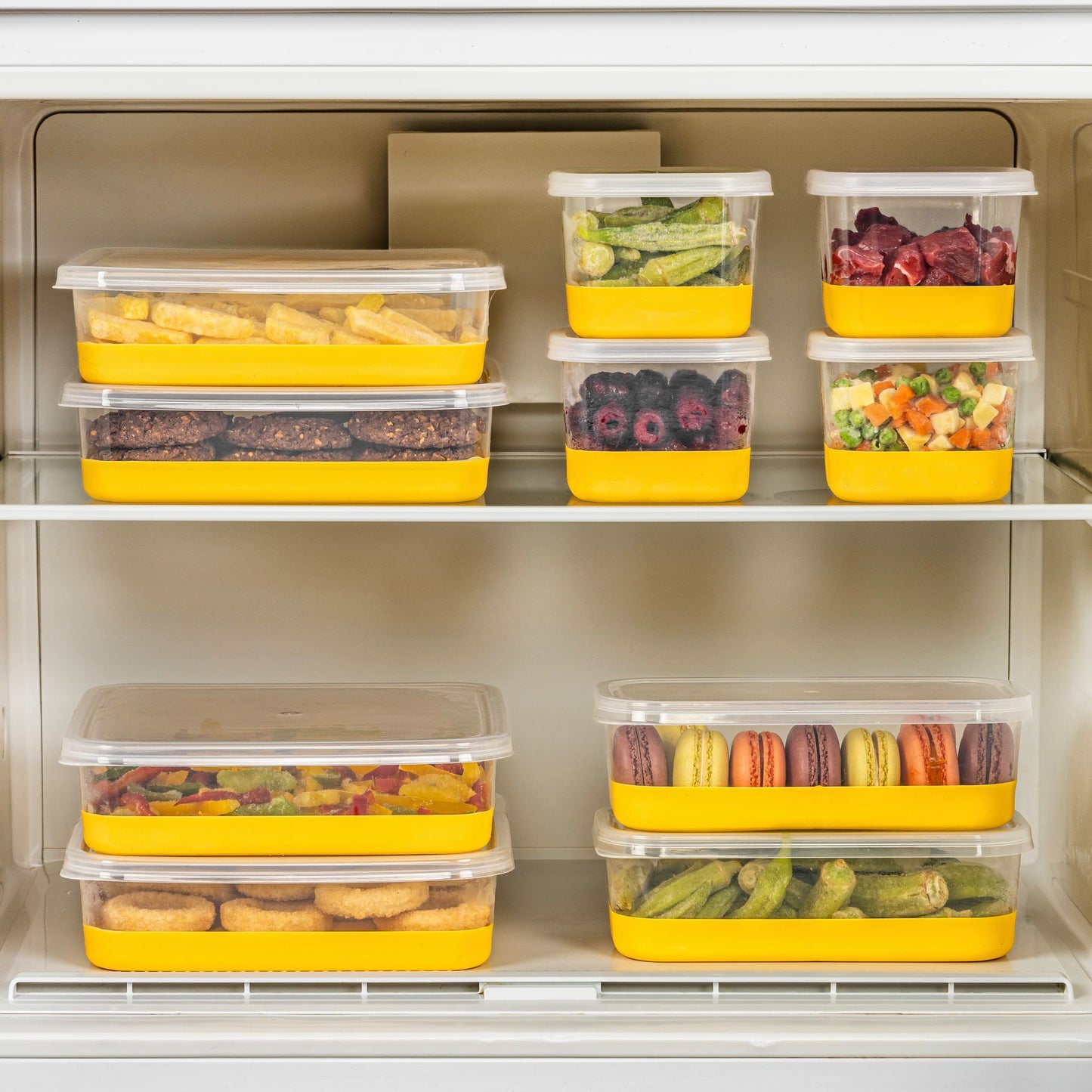 Set organizera za hladnjak (10 komada) 4A2B4C - žuti