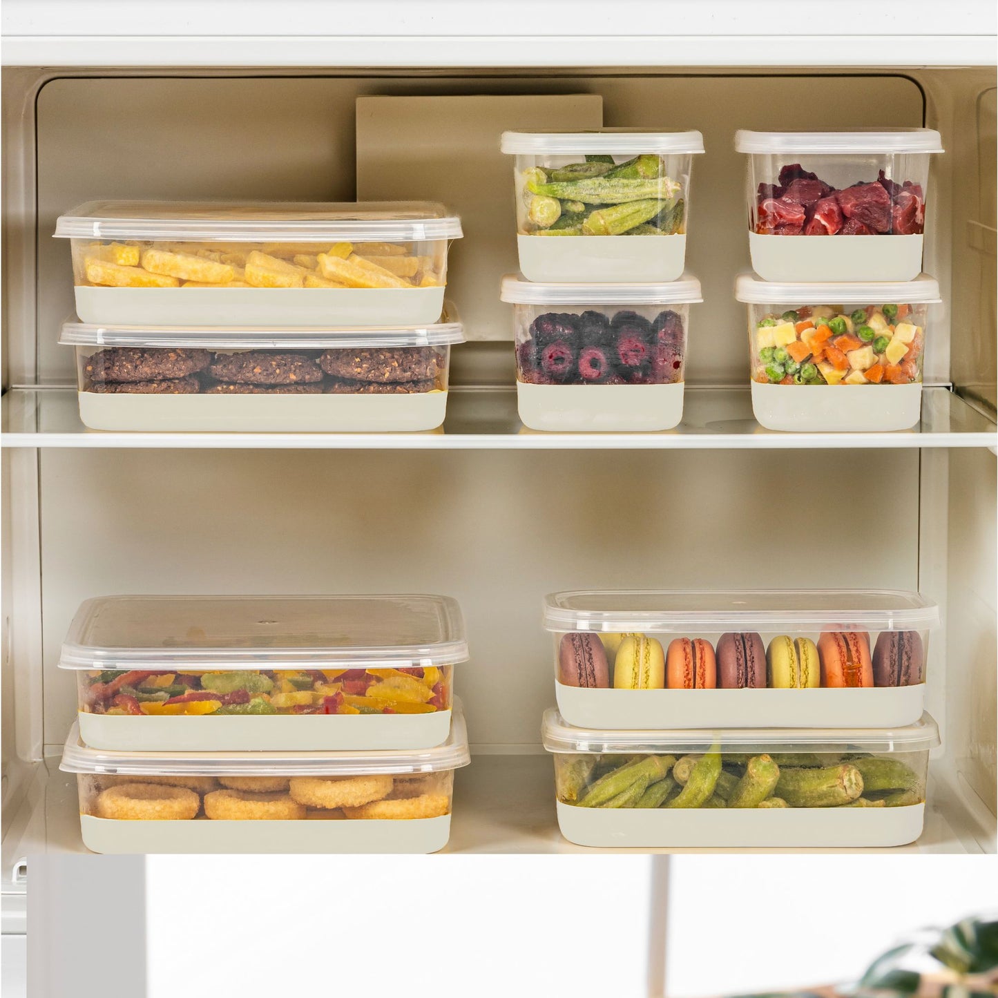 Set organizera za hladnjak (10 komada) 4A2B4C - sivi