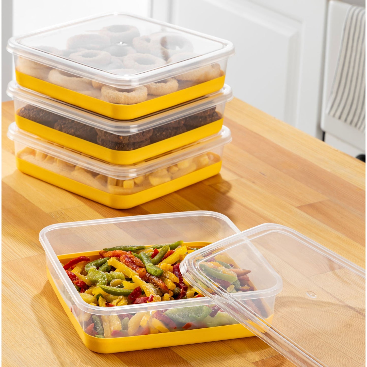 Set organizera za hladnjak (4 komada) 4C - žuti