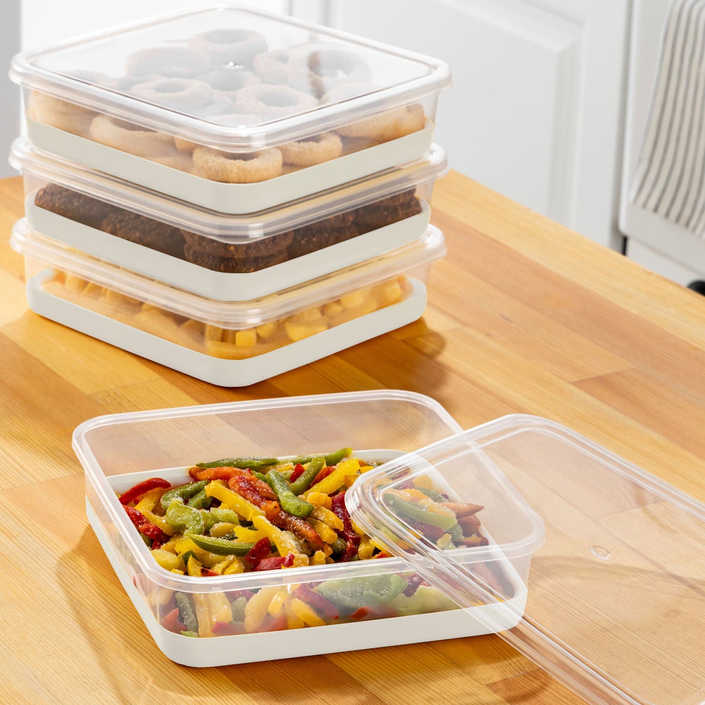 Set organizera za hladnjak (4 komada) 4C - sivi