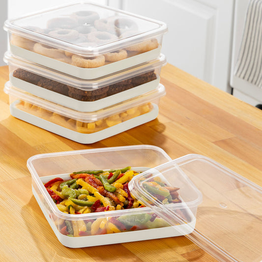 Set organizera za hladnjak (4 komada) 4C - sivi