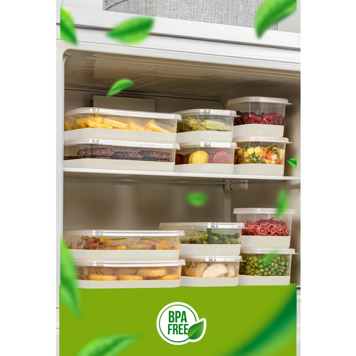 Set organizera za hladnjak (4 komada) 4C - sivi