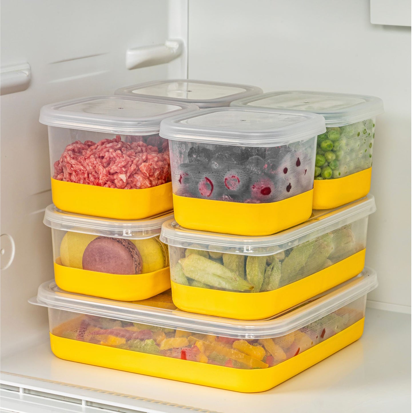 Set organizera za hladnjak (7 komada) 4A2B1C - žuti