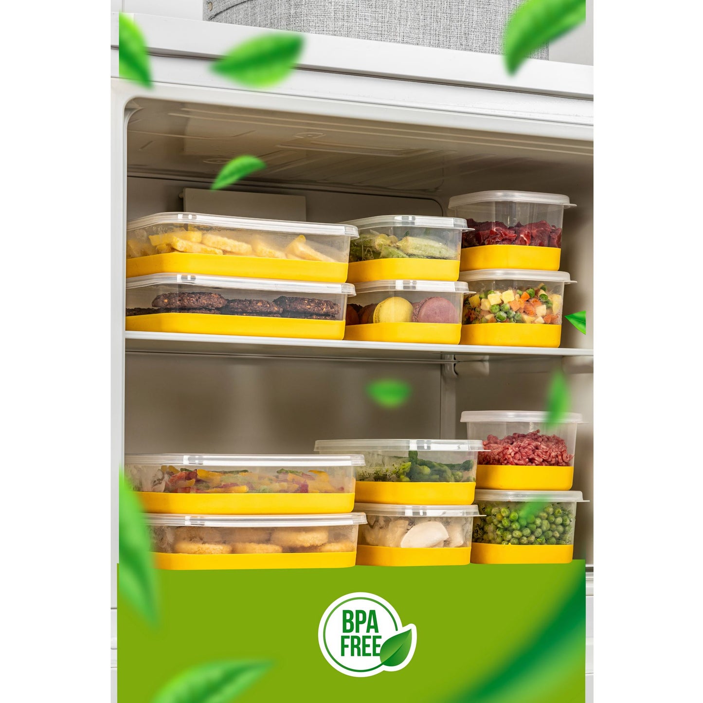Set organizera za hladnjak (8 komada) 8A - žuti