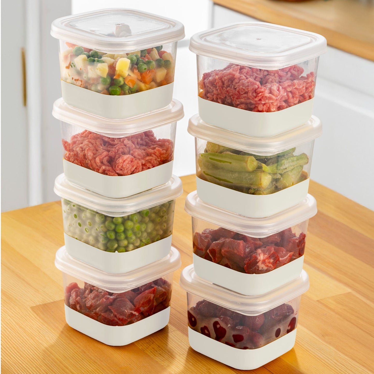 Set organizera za hladnjak (8 komada) 8A - sivi