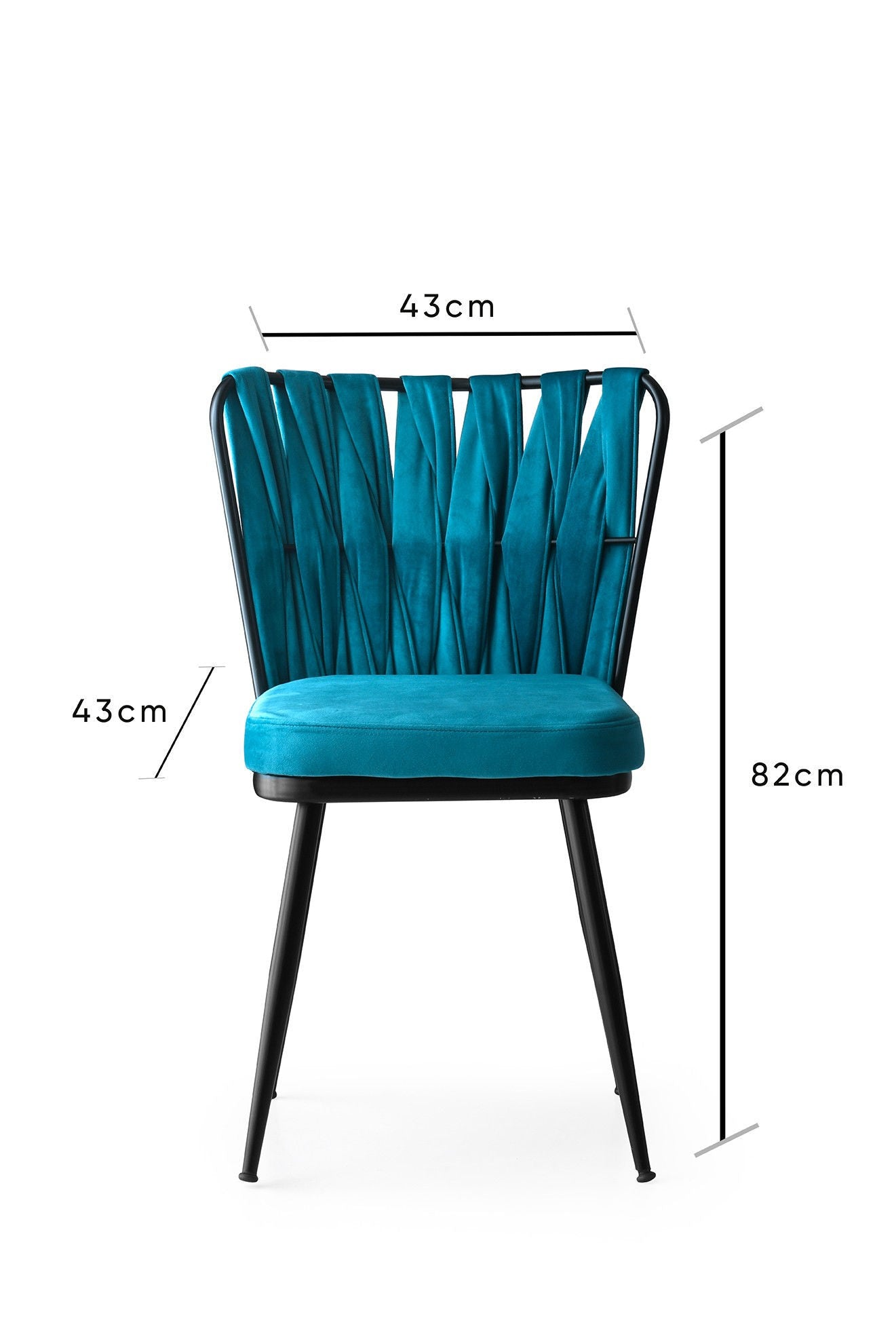 Set stolica (2 komada), Crno Plava, Kuşaklı - 158