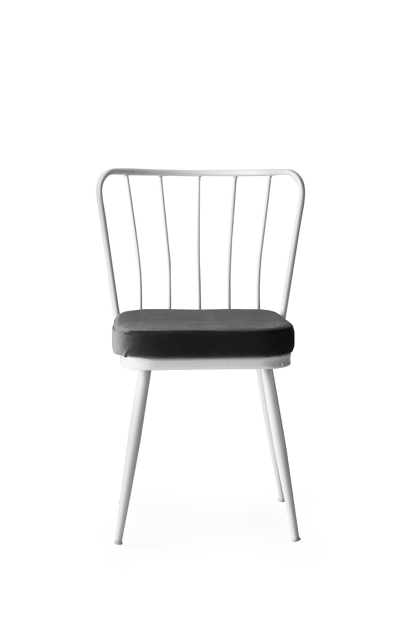 Set stolica (2 komada), Bijela boja, Yıldız - 229