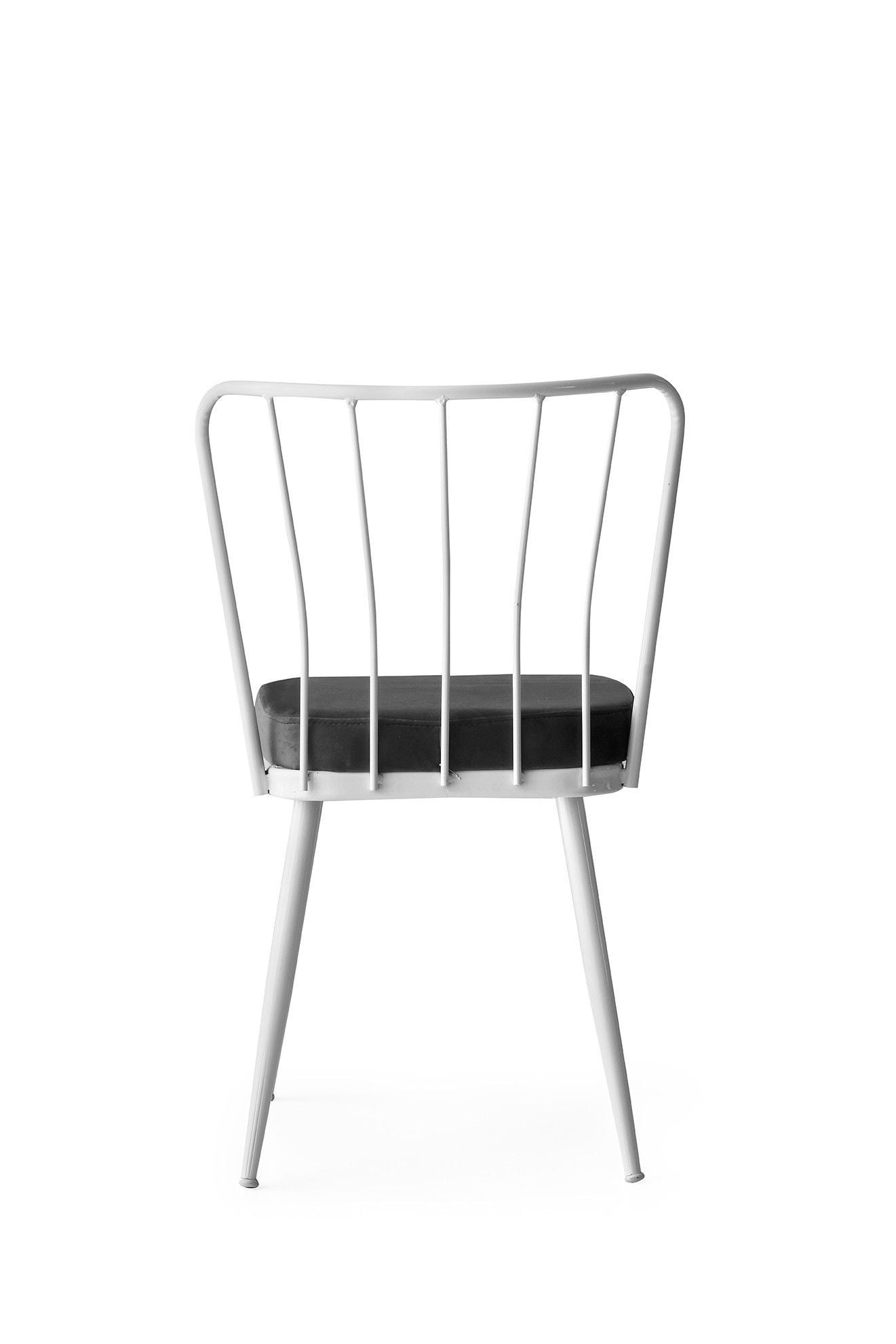 Set stolica (2 komada), Bijela boja, Yıldız - 229