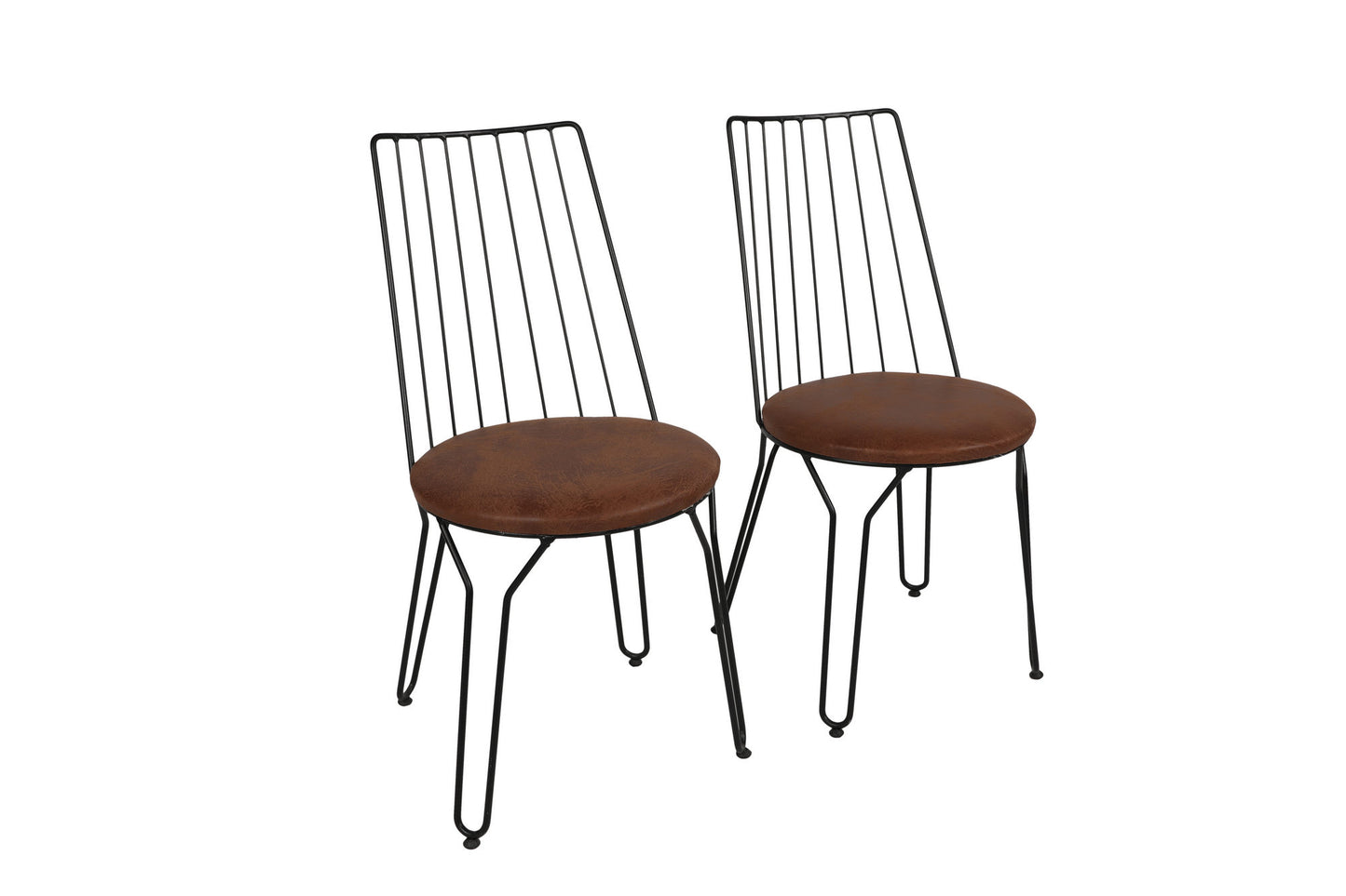 Set stolica (2 komada), Crno, Ada 281