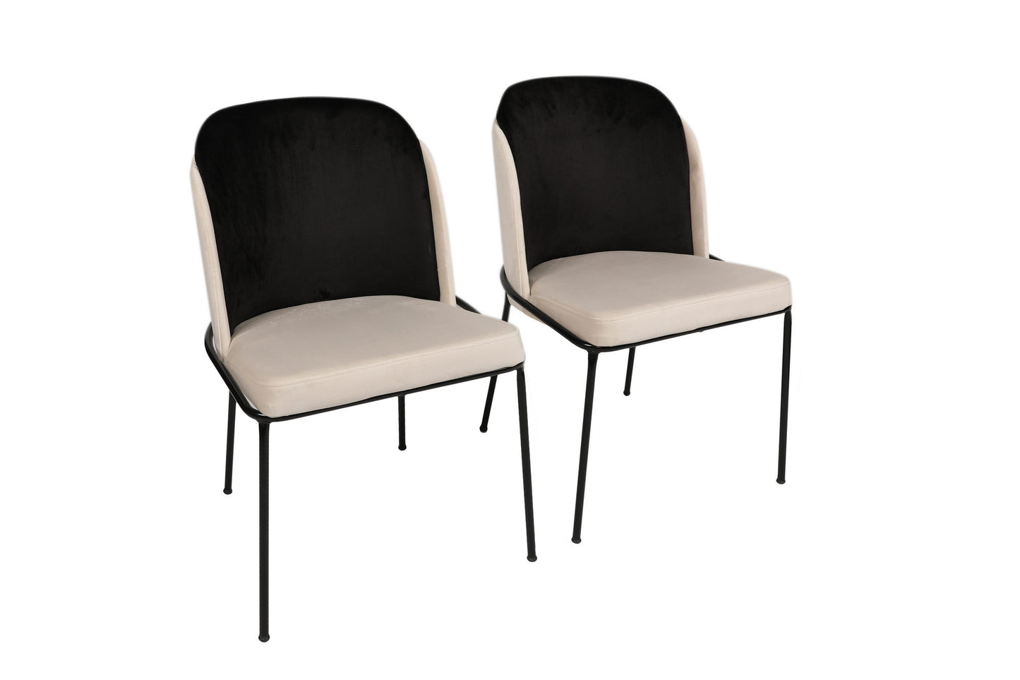 Set stolica (2 komada), Crno Krema, Dore 118