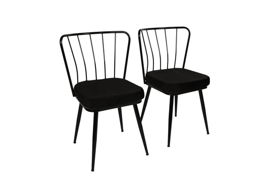 Set stolica (2 komada), Crno, Yıldız 181