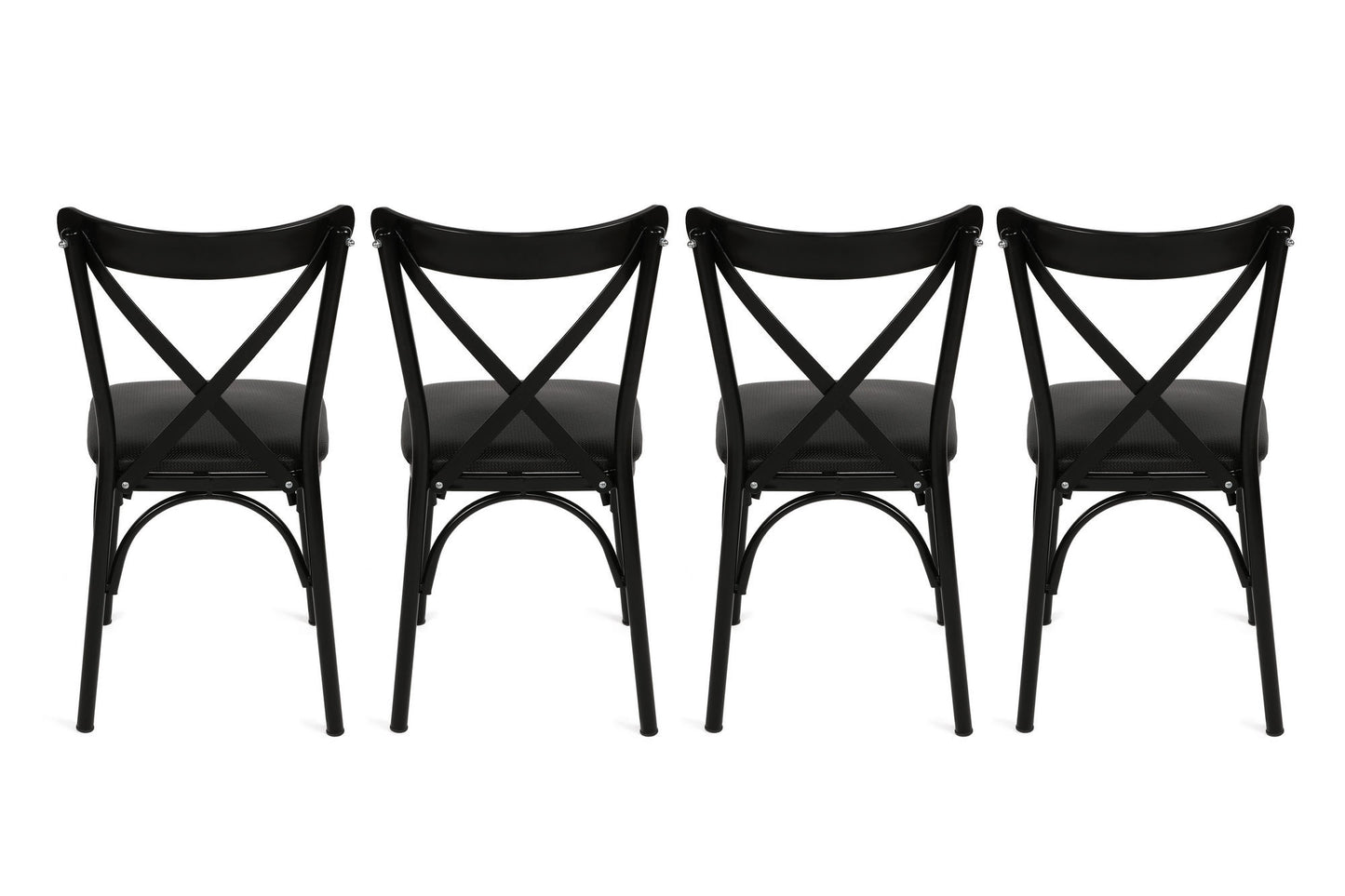 Set stolica (4 komada), Crno, Ekol 1331