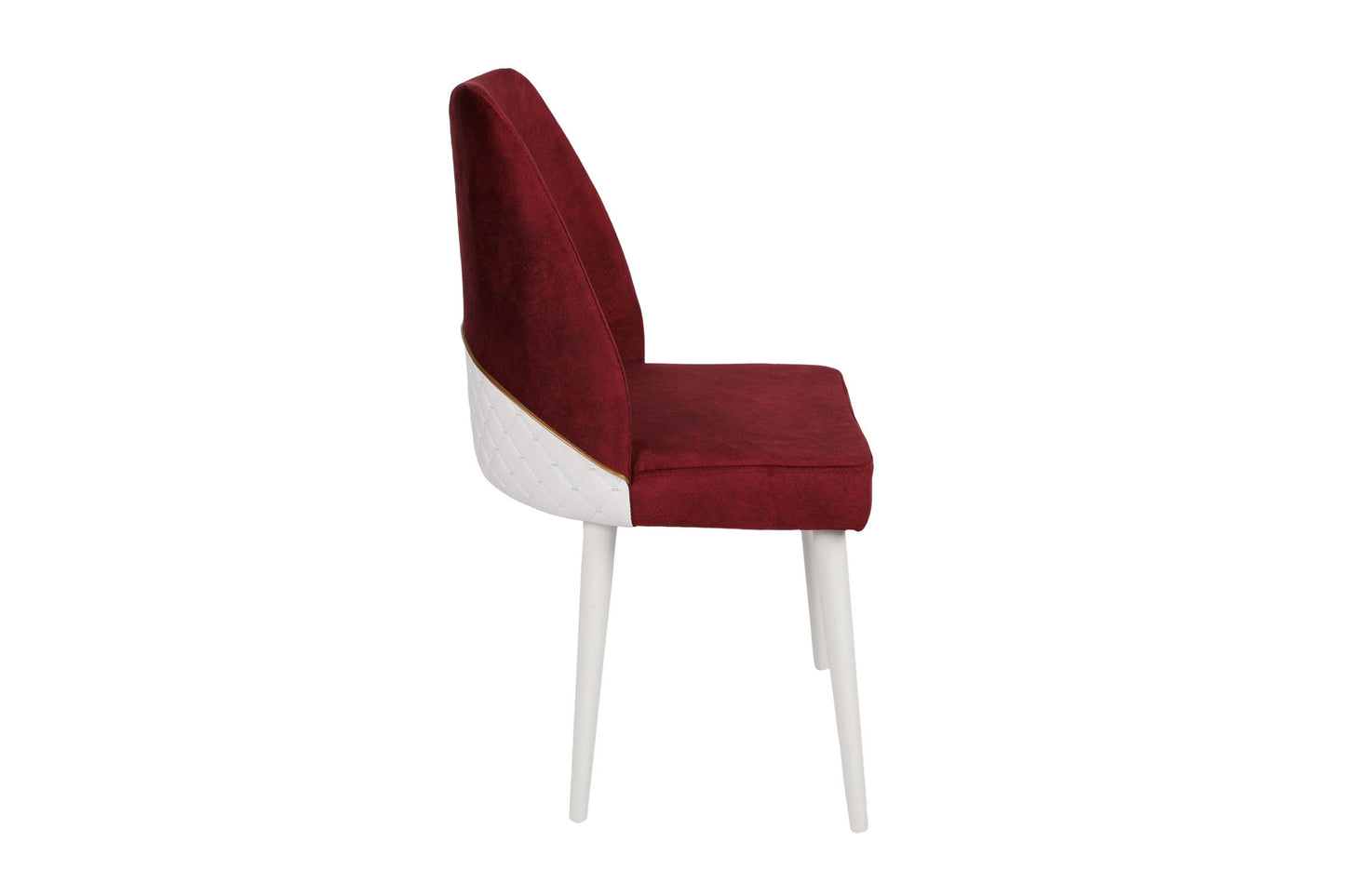 Set stolica (4 komada), Bordo crvena Bijela boja, Nova 782