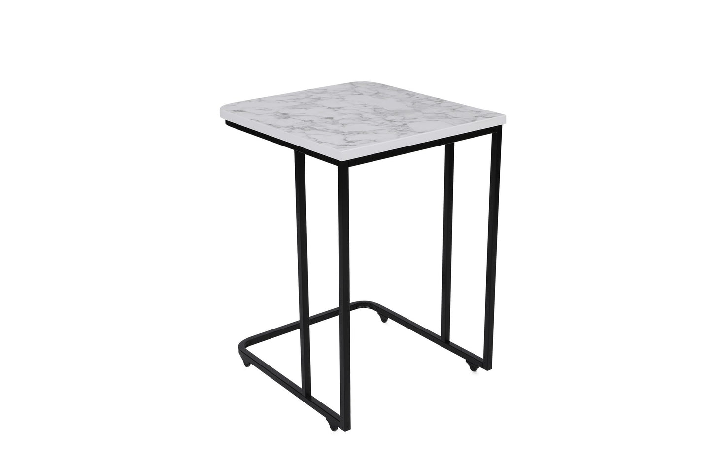 Stol za gniježđenje (3 komada), Bijela boja Crno, Ce Metal Zigon - 9404