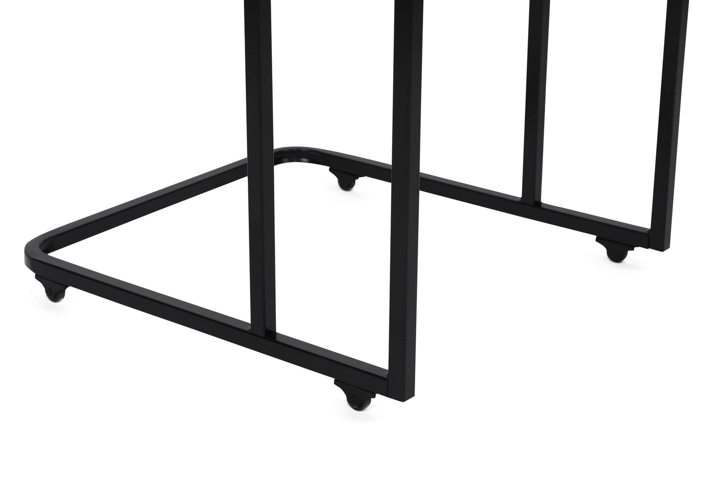 Stol za gniježđenje (3 komada), Bijela boja Crno, Ce Metal Zigon - 9404