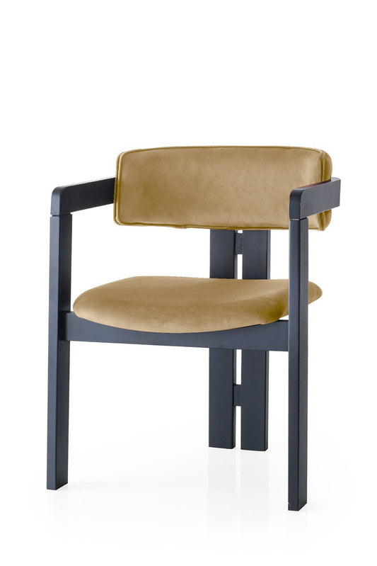 Stolica 396, crna, svijetlo taupe