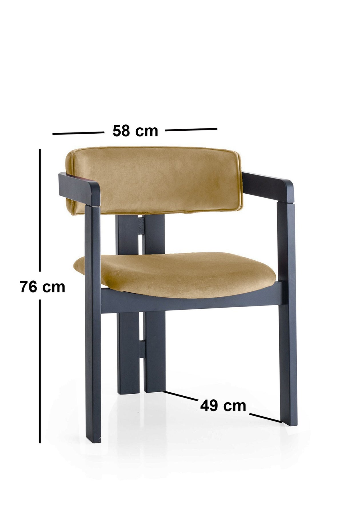 Stolica 396, crna, svijetlosiva
