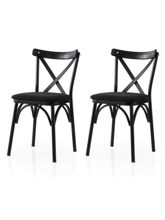 Set stolica (2 komada) 374, crna