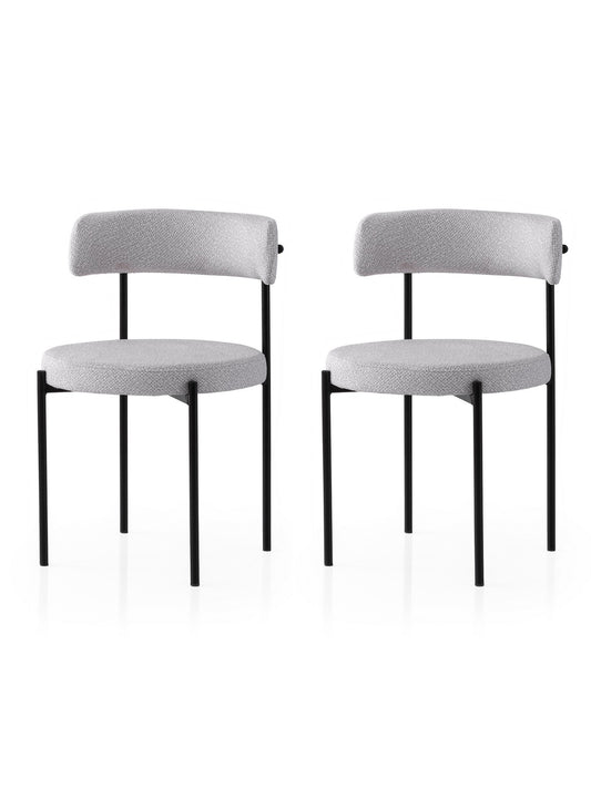Set stolica (2 komada) 428, crna, siva