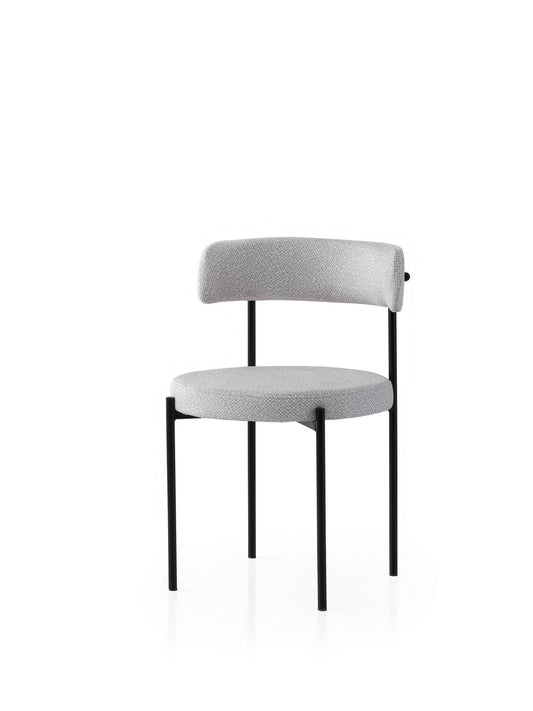 Set stolica (2 komada) 428, crna, siva