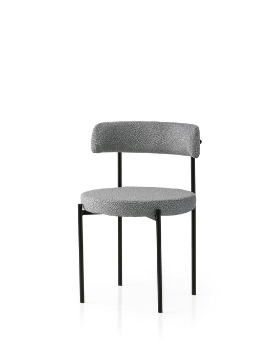 Set stolica (2 komada) 459, crna, tamno siva