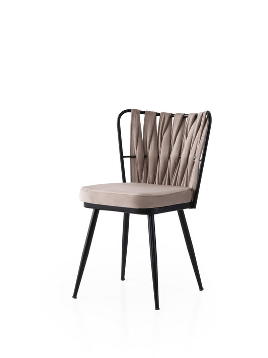 Set stolica (4 komada) 503, crna, mink