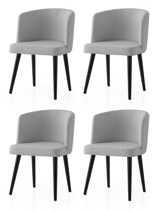 Set stolica (4 komada) 619, crna, siva