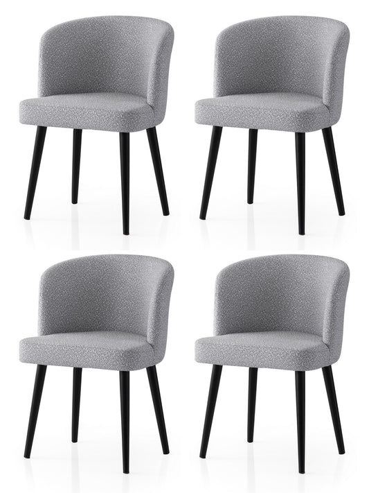 Set stolica (4 komada) 718, crna, svijetlo siva