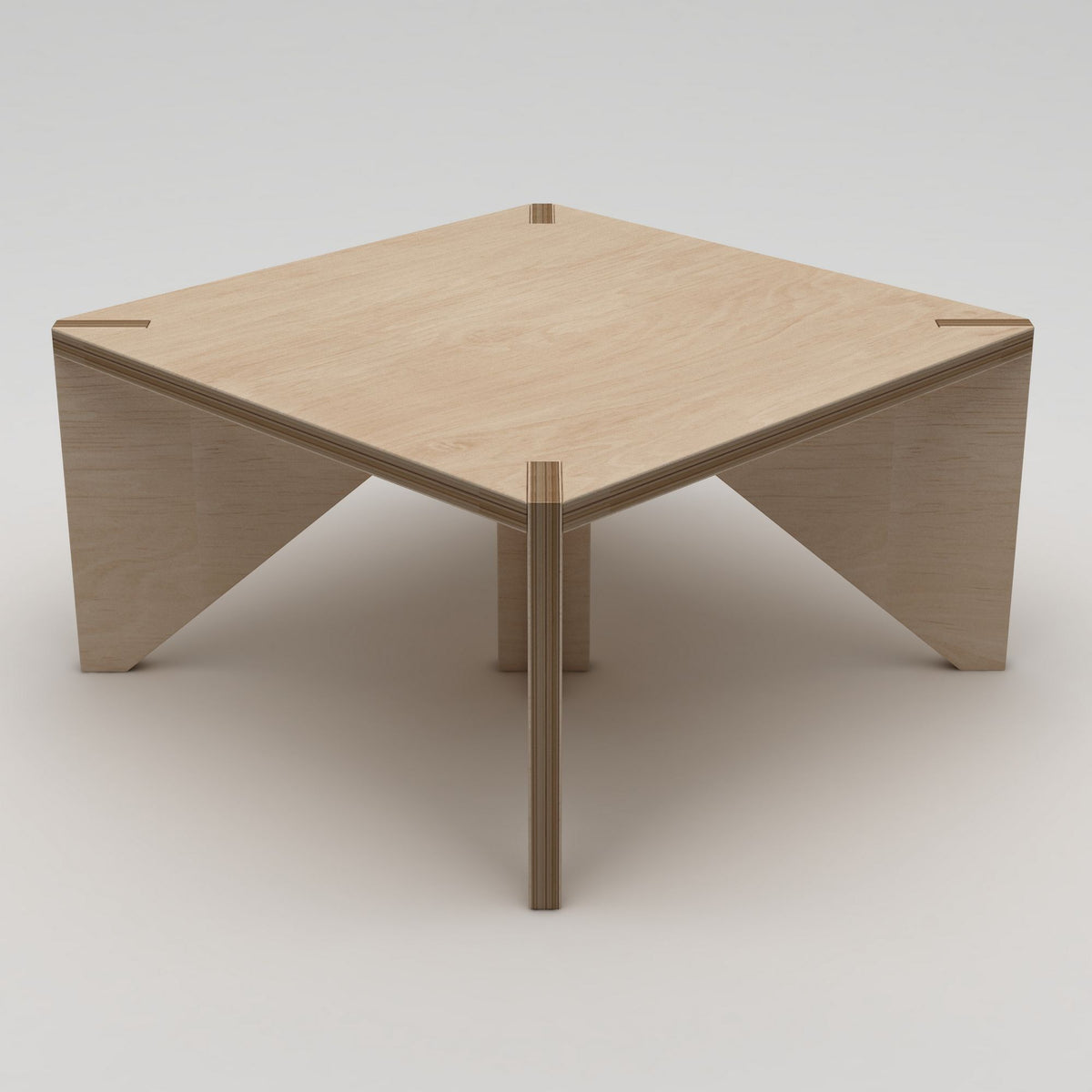 Klub stol 616, prirodno drvo