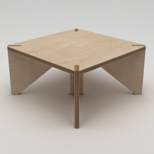 Klub stol 616, prirodno drvo