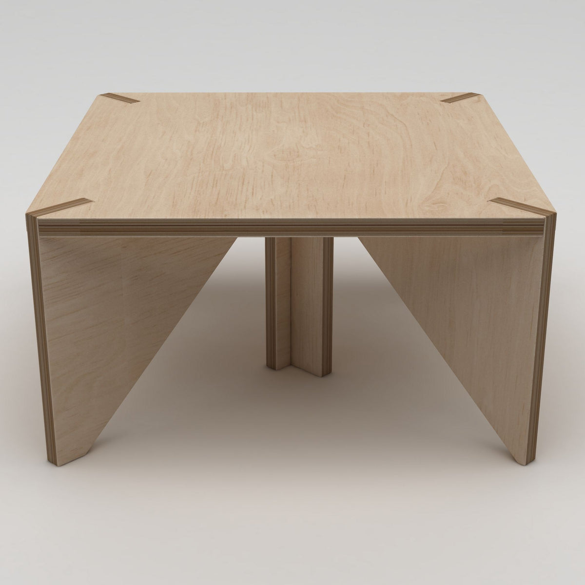 Klub stol 616, prirodno drvo