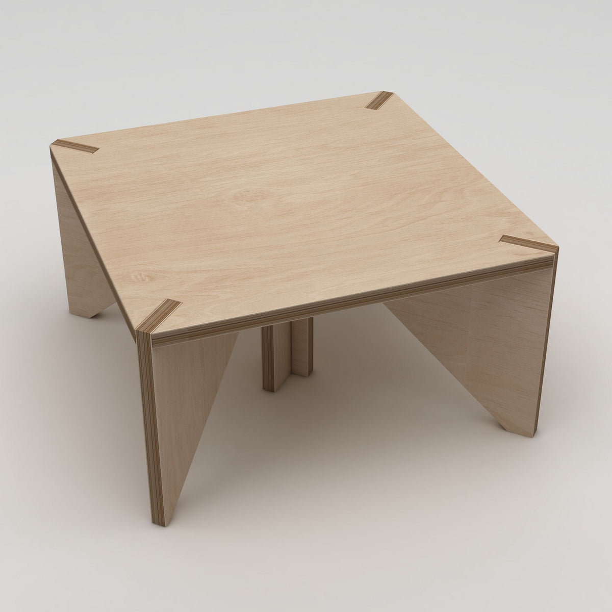Klub stol 616, prirodno drvo