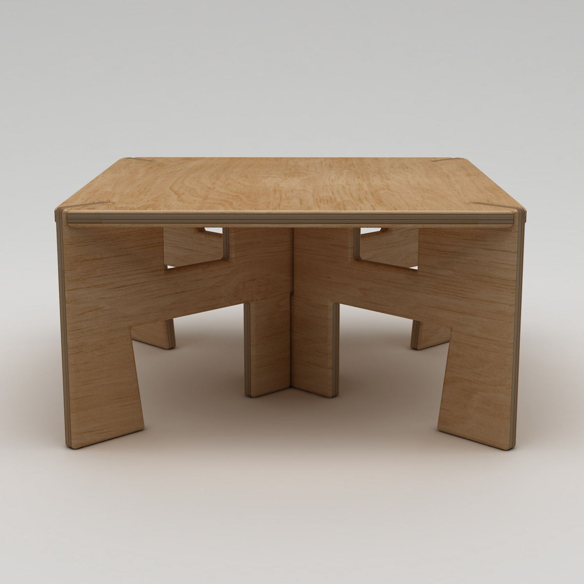 Klub stol 623, prirodno drvo