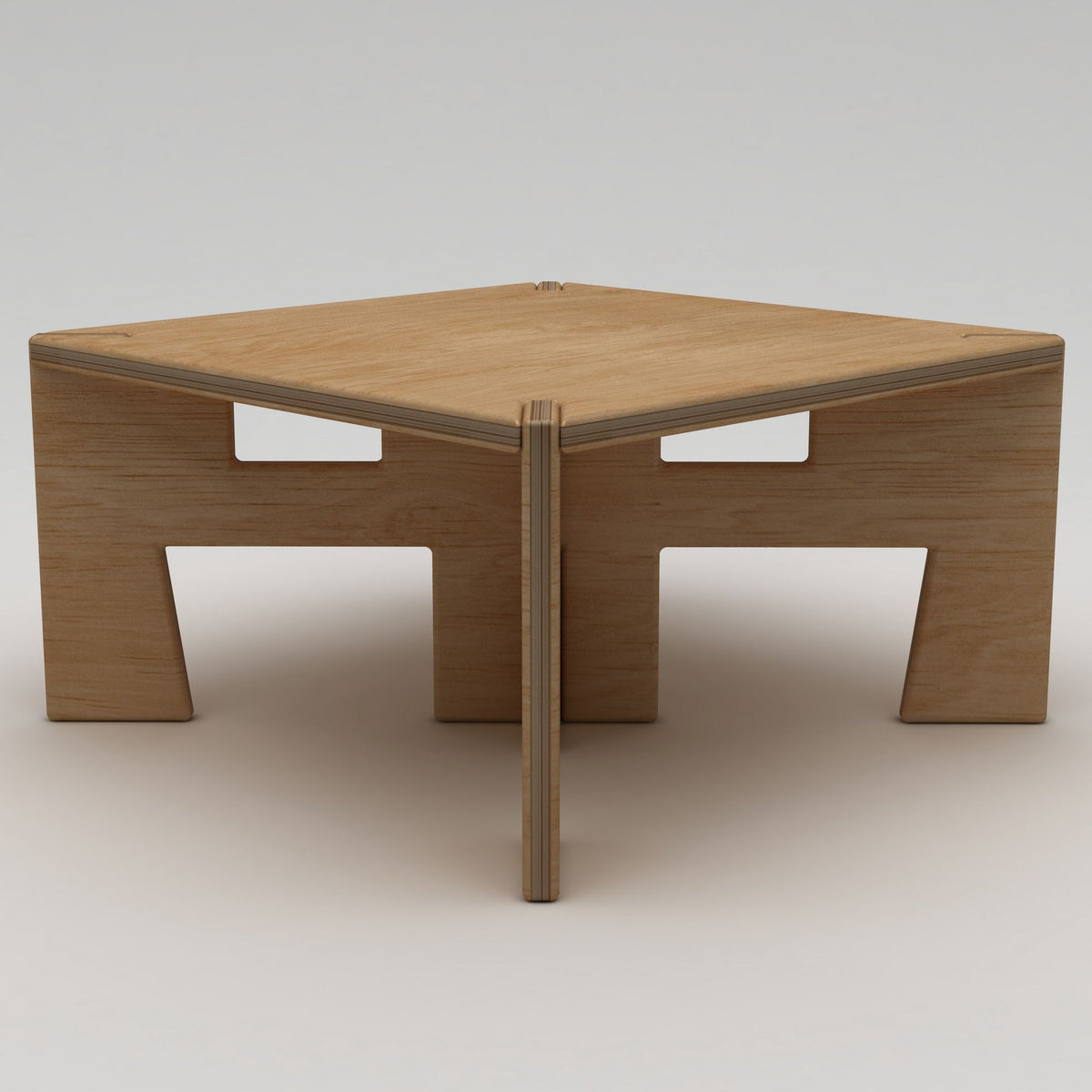 Klub stol 623, prirodno drvo