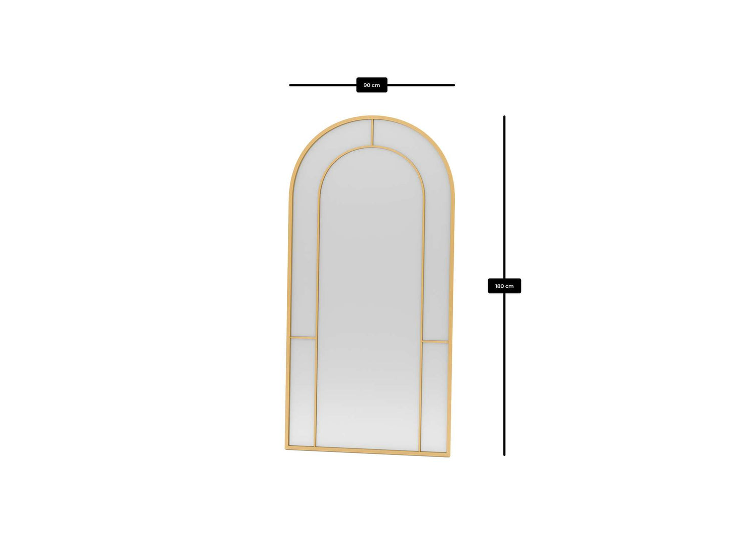 Kozmetičko ogledalo 040, zlatno