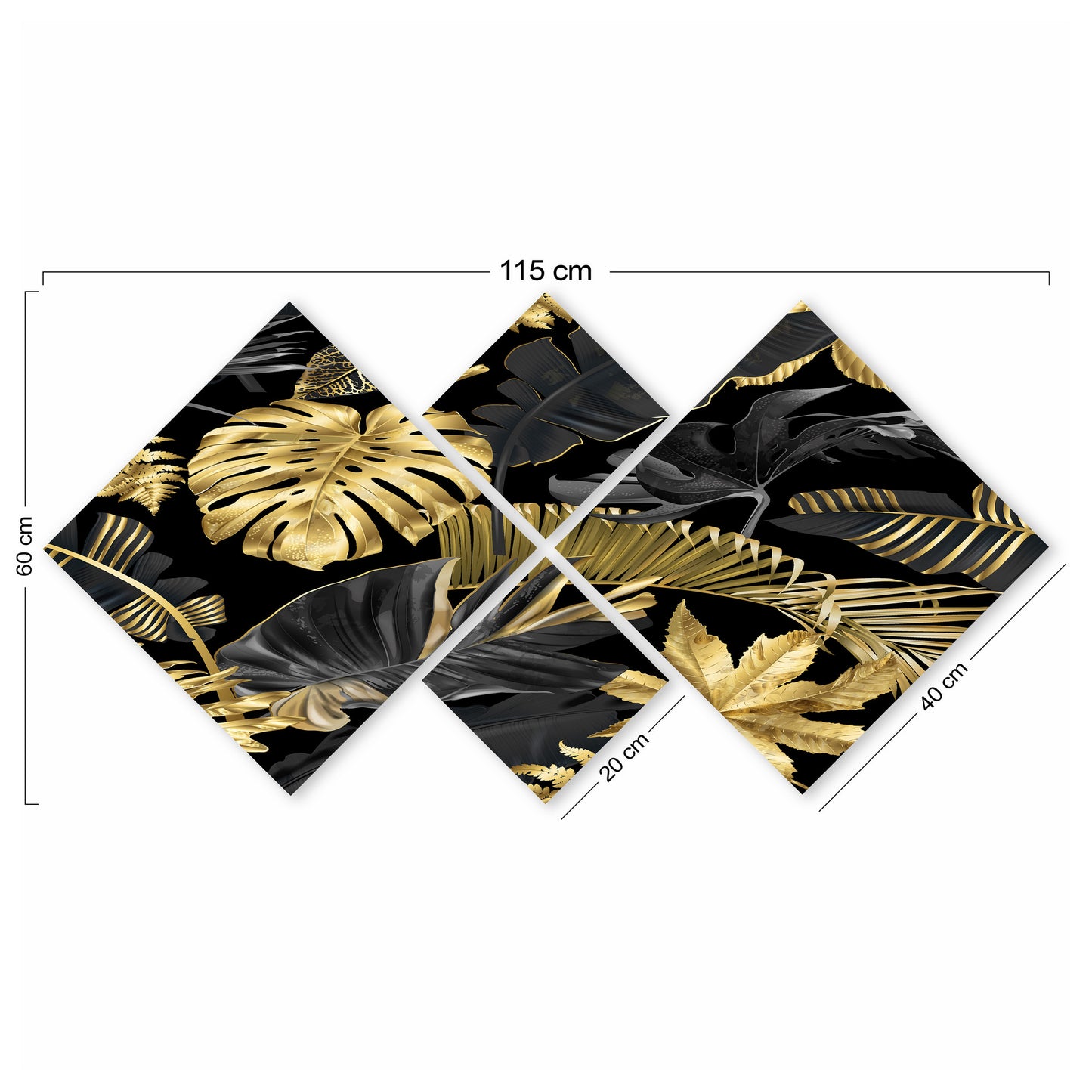 Ukrasna MDF slika (4 komada) 4MDF1323033056