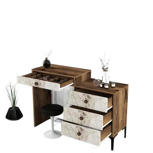 Stol, Lizbon 552 - Walnut, White