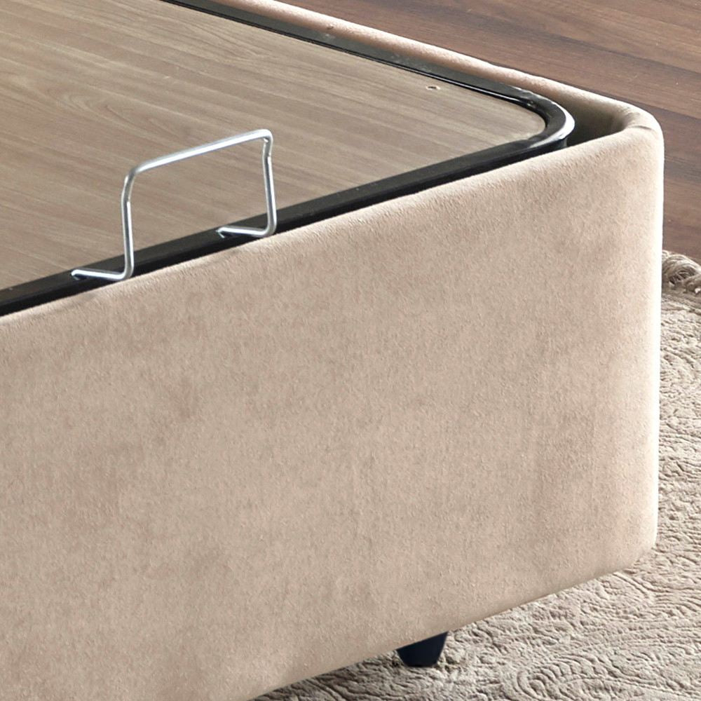 Podnožje za jedan krevet, Svijetlo smeđa, Ela Single - Light Brown (90 x 190)
